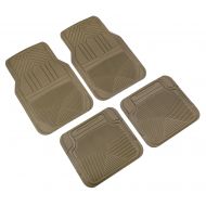 Highland 4447800 Weather Fortress Tan Premium Synthetic All Weather Floor Mat - 4 Piece
