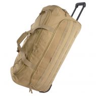 Highland Tactical 30 Squad Large Tactical Rolling Duffel Bag, Desert One Size