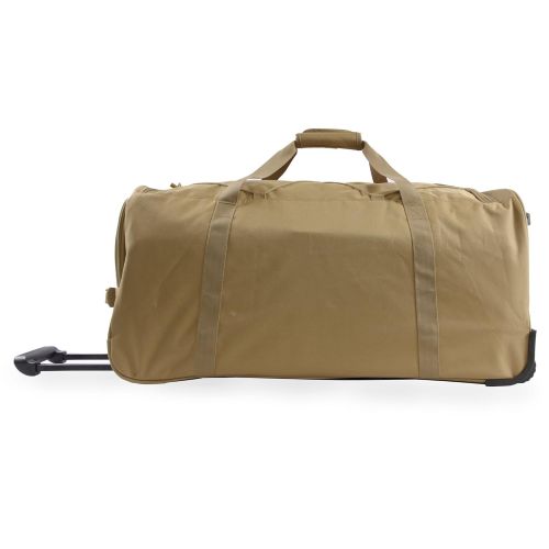  Highland Tactical 30 Squad Large Tactical Rolling Duffel Bag, Desert One Size