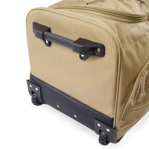  Highland Tactical 30 Squad Large Tactical Rolling Duffel Bag, Desert One Size