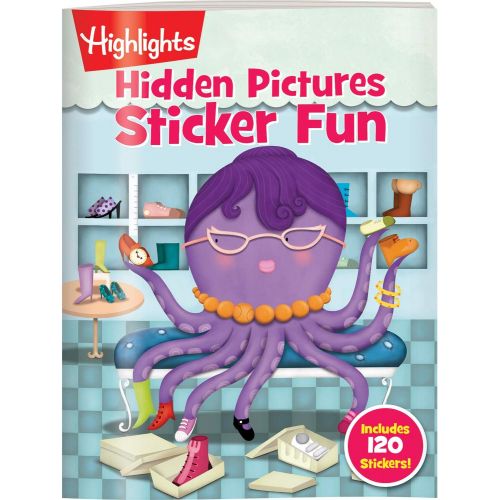  Highlights for Children Highlights Hidden Pictures Sticker Fun 4-Book Set