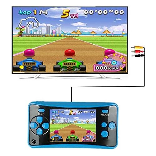  [아마존베스트]HigoKids Handheld Game Console for Kids Portable Retro Video Game Player Built-in 182 Classic Games 2.5 inches LCD Screen Family Recreation Arcade Gaming System Birthday Present fo