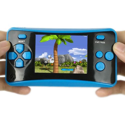  [아마존베스트]HigoKids Handheld Game Console for Kids Portable Retro Video Game Player Built-in 182 Classic Games 2.5 inches LCD Screen Family Recreation Arcade Gaming System Birthday Present fo