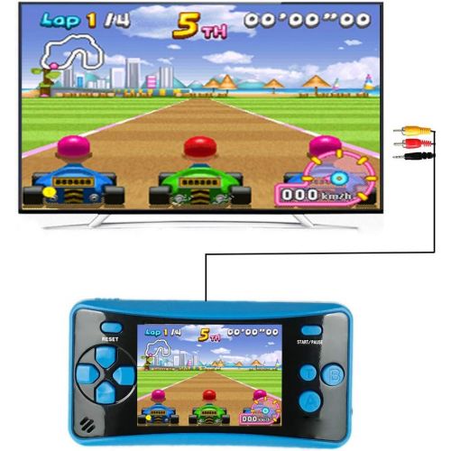  [아마존베스트]HigoKids Handheld Game Console for Kids Portable Retro Video Game Player Built-in 182 Classic Games 2.5 inches LCD Screen Family Recreation Arcade Gaming System Birthday Present fo