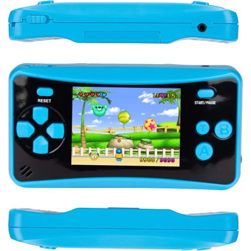  [아마존베스트]HigoKids Handheld Game Console for Kids Portable Retro Video Game Player Built-in 182 Classic Games 2.5 inches LCD Screen Family Recreation Arcade Gaming System Birthday Present fo