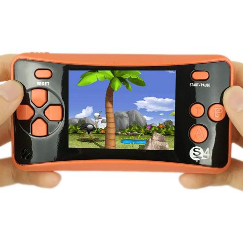  [아마존베스트]HigoKids Handheld Game Console for Kids Portable Retro Video Game Player Built-in 182 Classic Games 2.5 inches LCD Screen Family Recreation Arcade Gaming System Birthday Present fo