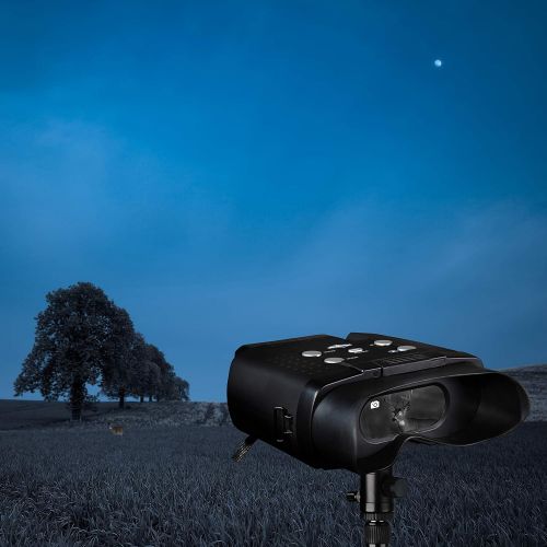  [아마존베스트]Hike Crew Digital Night Vision Binoculars, Capture Photos & Record Videos, Large LCD Screen with 7 Levels of Brightness for 100% Darkness, Infrared Night Goggles for Hunting