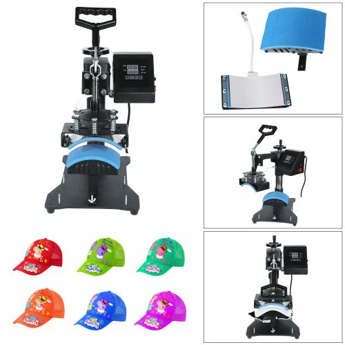  HikeGeek 5 in 1 Heat Press Machine 12x 15 inch Professional Digital Transfer Sublimation Swing-Away for Hat Mug Plate Cap T-Shirt (5 in 1 Swing Away)