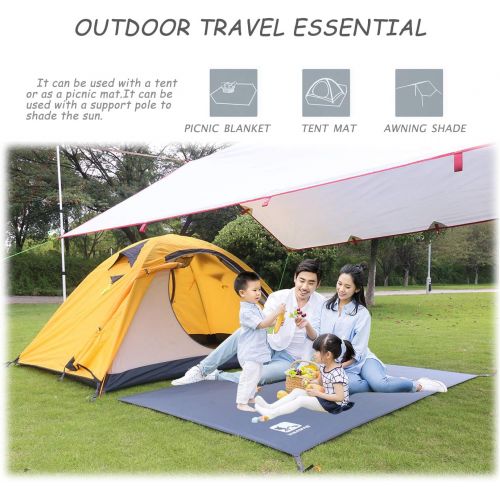 Hikeman Camping Tent Ground Tarp,Waterproof Mat Hiking Essentials Accessories for Outdoor Flooring Picnic Car Travel with Drawstring Carrying Bag