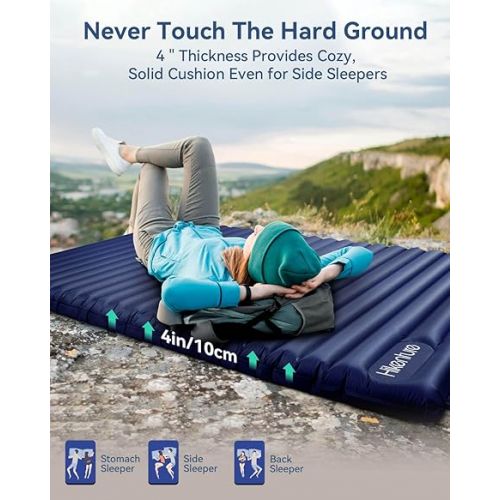  Hikenture Double Sleeping Pad for Camping, 4