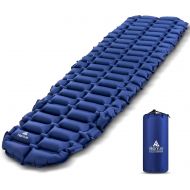 HIKENTURE Backpacking Sleeping Pad Ultralight Camping Pad,Upgraded Design Air Support Sleeping Mat, Compact Lightweight for Sleeping Bag,Car,Outdoor,Camp,Hammock