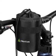 Hikenture Bike Water Bottle Holder Bag - Waterproof Cup Holder Bike Bag - Insulated Water Bottle Carrier with Side Pockets & Straps - Anti-Tear Drink Holder for Bicycle,Motorcycle,