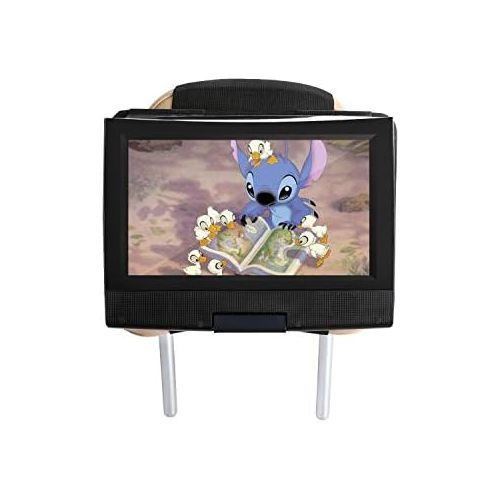  [아마존베스트]Hikig Car Headrest Mount Holder for 7 Inch to 11 Inch Swivel and Flip Style Portable DVD Players - Adjustable Angle and Rotate Screen - Black