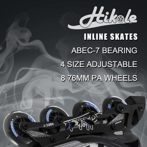  Hikole Adult Roller Blades for Women and Men Inline Skates, Adjustable Outdoor Inline Skates, Breathable Adult Fitness Rollerblades