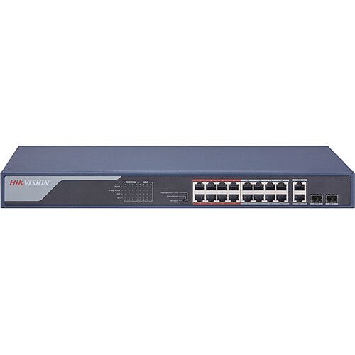  Hikvision DS-3E1318P-EI 16-Port 10/100 Mb/s PoE+ Compliant Managed Network Switch