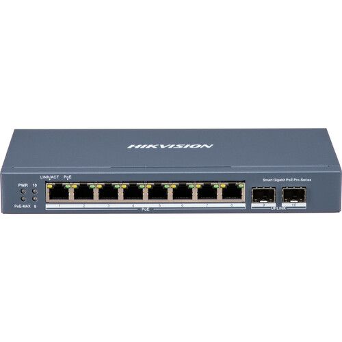  Hikvision DS-3E1510P-SI 8-Port Gigabit PoE+ Compliant Managed Switch