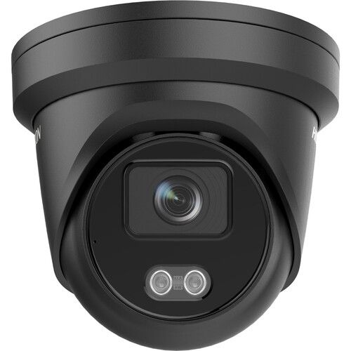  Hikvision DS-2CD2347G2-LU ColorVu 4MP Network Turret Camera with 2.8mm Lens (Black)