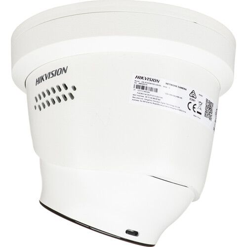 Hikvision ColorVu DS-2CD2347G2-LSU/SL 4MP Outdoor Network Turret Camera with 4mm Lens (White)