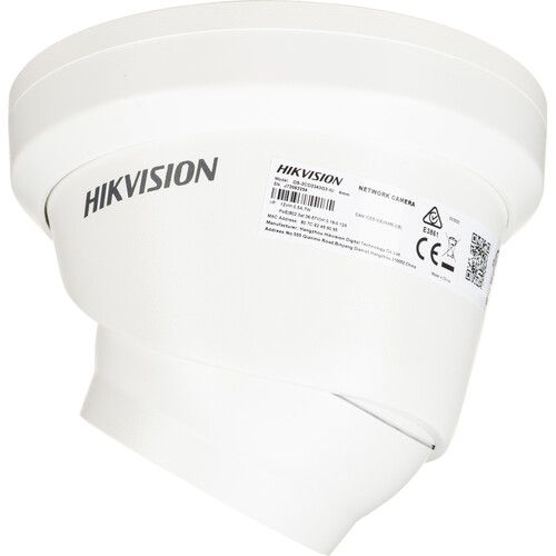  Hikvision AcuSense DS-2CD2343G2-IU 4MP Outdoor Network Turret Camera with Night Vision & 2.8mm Lens (White)