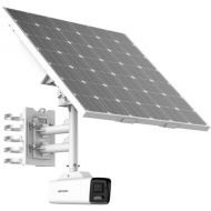 Hikvision AcuSense 4MP Outdoor Solar-Powered LPR Bullet Camera Kit with 8-32mm Lens