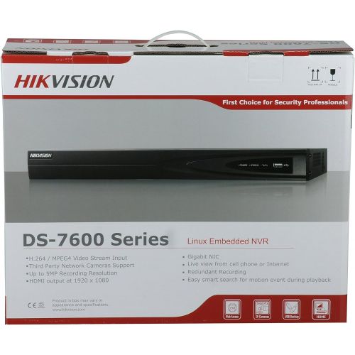  [아마존베스트]HIKVISION DS-7608NI-E2/8P 8CH PoE NVR Network Video Recorder with 2TB WD Purple Hard Drive