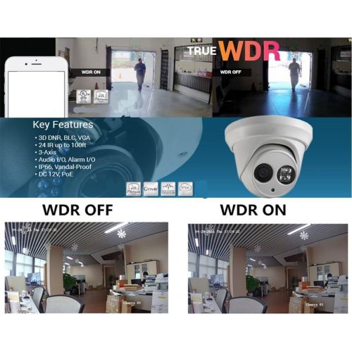  Hikvision DS-2CD2335-I 2.8mm Dome IP Camera H.265 EXIR Range