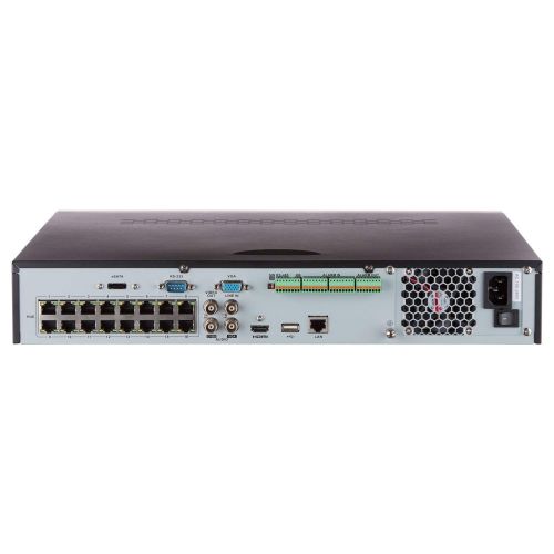  Hikvision OEM 16 Channel NVR Compatible as DS-7716NI-SP16, H.264, Upto 6MP, Integrated 16 Port PoE, HDMI, 4-Sata, 2 TB HDD Included
