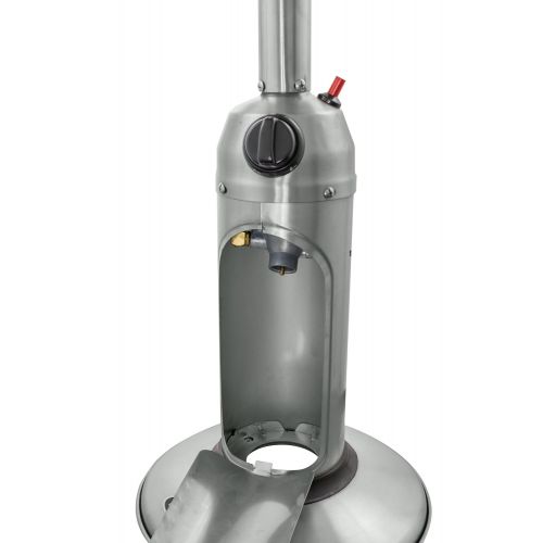  Hiland HLDS032-B Portable Table Top Patio Heater, 11,000 BTU, Use 1lb or 20Lb Propane Tank, Stainless Finish