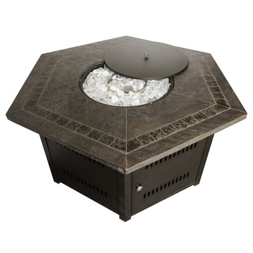  AZ Patio HEX-Burner Fire Pit Burner Replacement, Black