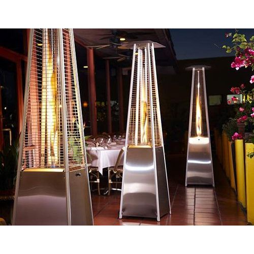  Hiland AZ Patio Heaters HLDS01-GTSS Quartz Glass Tube Patio Heater