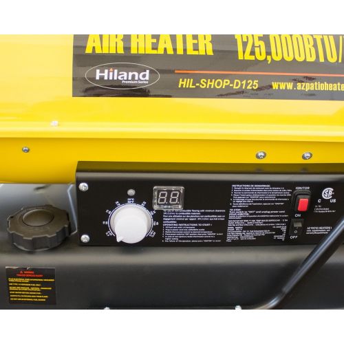  AZ Patio HIL-SHOP-D125 125000 BTU Diesel Forced Air Shop Heater