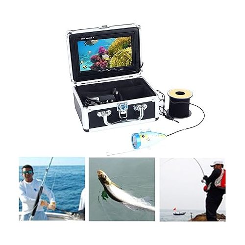  7in HD LCD Color Visual Detector Fishing Camera Night IP68 Waterproof 60kg Load Bearing Multi Functional for Various Underwater Scenarios