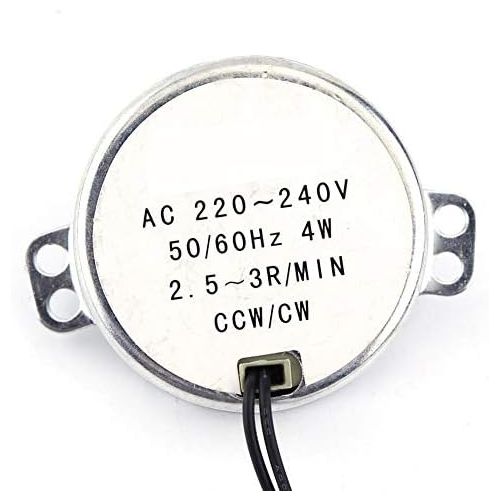  Hilitand drehbar Synchronmotor 50/60Hz Frequenz AC 220~240V Getriebemotor CW/CCW 4W Mikrowelle(2.5-3RPM)