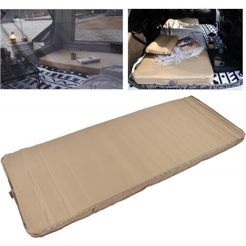  Hilitand Inflatable Mattress, Automatic Inflatable Pad Outdoor Camping Tent Sleeping Pad Thickened Moisture-proof Pad Car Inflatable Mattress for Camping Travel