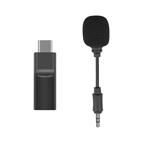  Hilitand Condenser Microphone, Photography Recording Microphone Interview Video Microphone 3.5 mm Mini Camera Microphone Suitable for OSMO POCKET Ballhead Camera