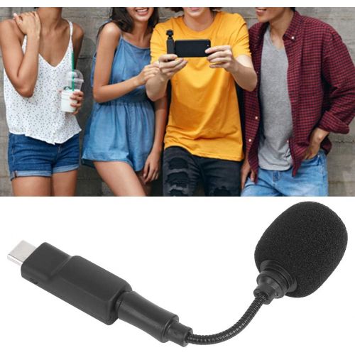  Hilitand Condenser Microphone, Photography Recording Microphone Interview Video Microphone 3.5 mm Mini Camera Microphone Suitable for OSMO POCKET Ballhead Camera