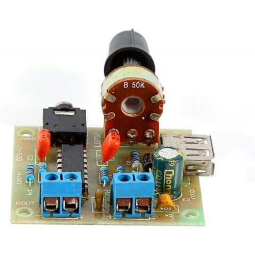  [아마존베스트]-Service-Informationen Hilitand PM2038 USB Audio Amplifier Board Module Audio Power Supply Audio Receiver 5W DC 2V-6V