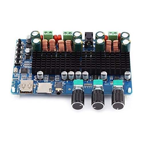  [아마존베스트]-Service-Informationen Digital 2.1 Channel Amplifier Board Bluetooth USB TF Input 50 W + 50 W Stereo 100 W Subwoofer Output