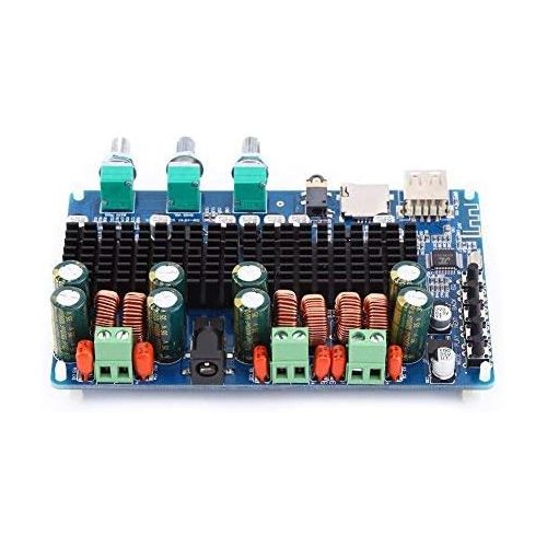  [아마존베스트]-Service-Informationen Digital 2.1 Channel Amplifier Board Bluetooth USB TF Input 50 W + 50 W Stereo 100 W Subwoofer Output