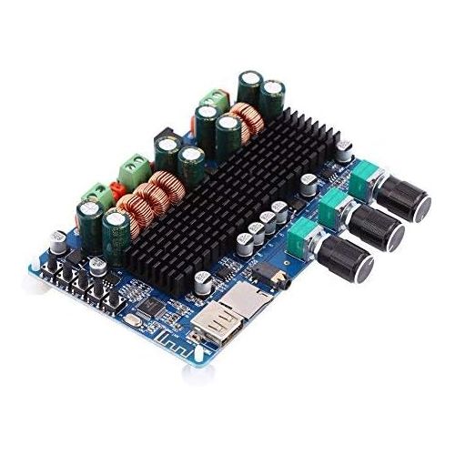  [아마존베스트]-Service-Informationen Digital 2.1 Channel Amplifier Board Bluetooth USB TF Input 50 W + 50 W Stereo 100 W Subwoofer Output