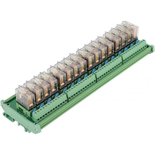  Hilitand 16 Channels Relay Module 12V for PLC Amplifier Board DIN Rail Installation