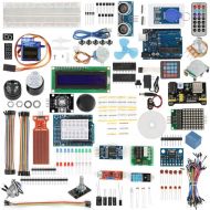 Hilitand 1 Set UNO R3 Starter Kit R3 Development Board Set Breadboard LEDs Parts for Arduino, with US Plug