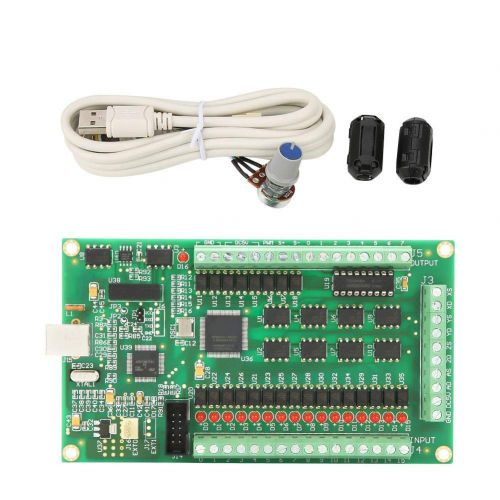  Hilitand 34 Axis 200KHz USB Mach3 Motion Breakout Board Interface for CNC Machine Windows(4 axis)