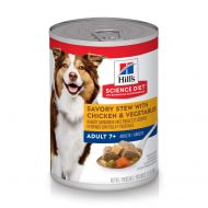 Hills Science Diet Canned Wet Dog Food, Adult 7+ for Senior Dogs, Pack of 12 Cans