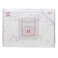 Hillcrest Rainbow Hearts Snowflakes Pastel Girls Full Double Bed Cotton Sheet Set