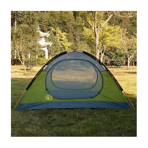  3-4 Season 2 3 Person Lightweight Backpacking Tent Windproof Camping Tent Awning Family Tent Two Doors Double Layer with Aluminum rods for Outdoor Camping Family Beach Hunting Hiking Travel