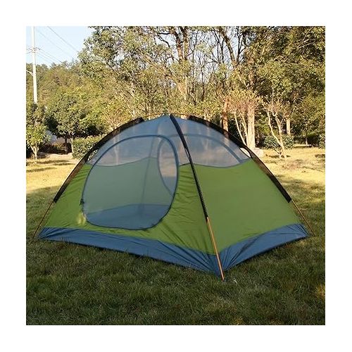  3-4 Season 2 3 Person Lightweight Backpacking Tent Windproof Camping Tent Awning Family Tent Two Doors Double Layer with Aluminum rods for Outdoor Camping Family Beach Hunting Hiking Travel