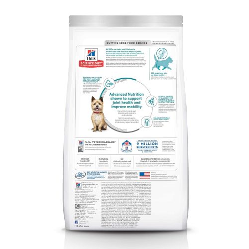  Hills Science Diet Dry Dog Food, Adult, Healthy Mobility, Small Bites, Chicken Meal, Brown Rice & Barley Recipe