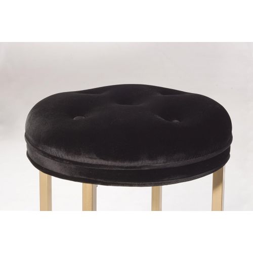  Hillsdale Furniture 51014 Maura Backless Vanity Stool Black