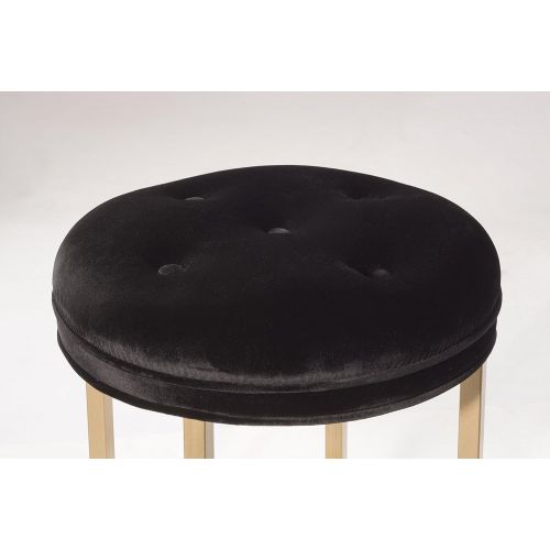  Hillsdale Furniture 51014 Maura Backless Vanity Stool Black